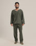 Hooded sweater with long sleeves
